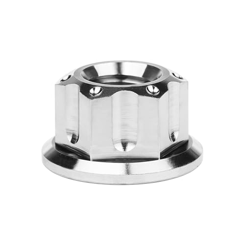 Image of Titanium M6 M8 M10 M12 M14 M16 Flange Bolt Nut Bicycle Motorcycle Rear Axle Car Modification Accessories Pack of 6 (M8 Pitch 1.25mm, Normal Titanium)
