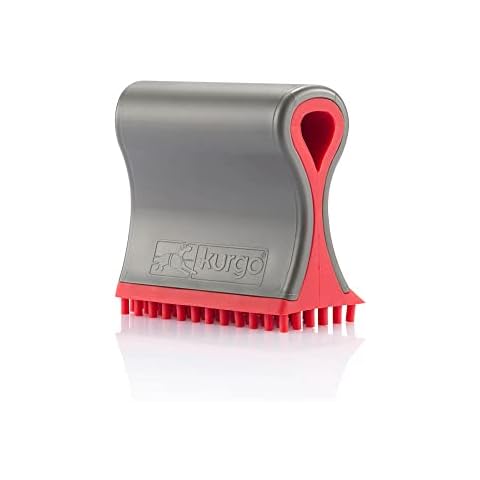 Kurgo Shed Sweeper Hair Remover for Cars, Pet Hair Remover, Car Hair Brush, Dog Hair Remover for Seat Cover, Carpet, & Upholstery, Portable Auto Detailing Brush, Easy to Clean, Reusable Cover
