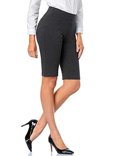 Tapata Damen 71cm Stretch-Shorts Hose mit Taschen Für Büro Geschäft Alltag Arbeitshosen Arbeitskleidung Grau L Cover
