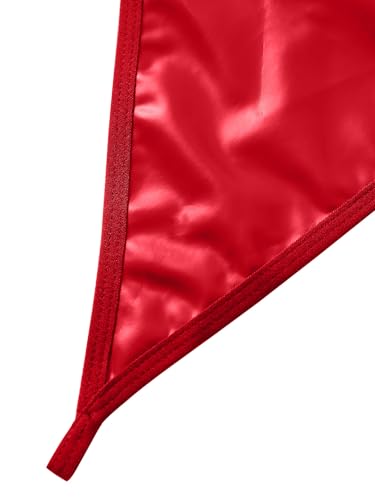 Image of Lilosy Sexy Pu Leather Strappy Underwire Garter Belt Lingerie Set