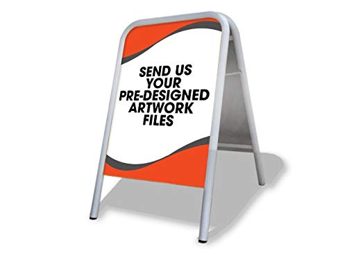 "I Will Send You My Artwork Files" Large A Board Pavement Sign Outdoor Street Advertising Display