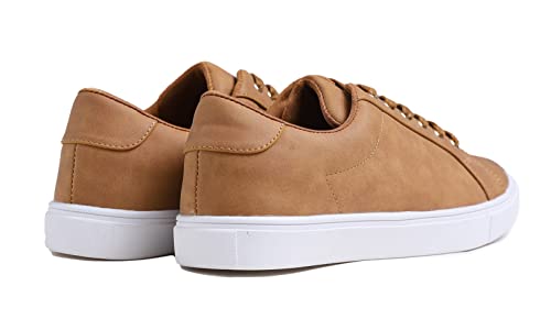 FEVERSOLE Women's Featured PU Leather Colorful Lace Up Sneaker3