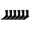 Amazon Essentials Calcetines de algodón de alto rendimiento para hombre con control de humedad, atléticos, transpirables, 6 pares