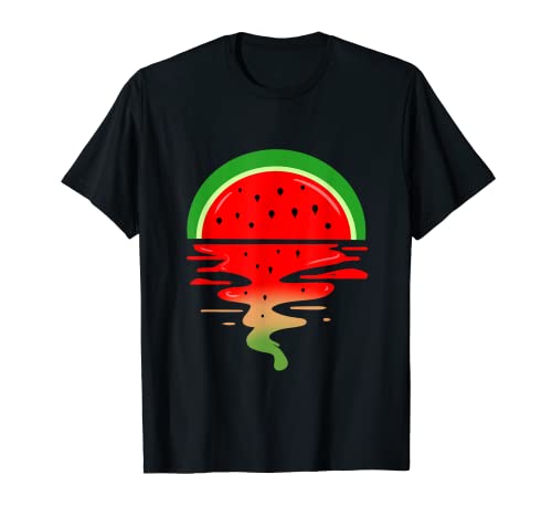 Watermelon Vaporwave Sunset T-Shirt