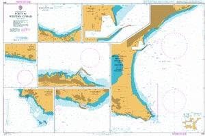 UKHO BA Chart 849: Mediterranean Sea, Ports in Western Cyprus