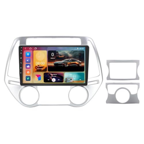 Autoradio 2 DIN Android 15 pour Hyundai i20 PB 2012 avec écran tactile GPS
