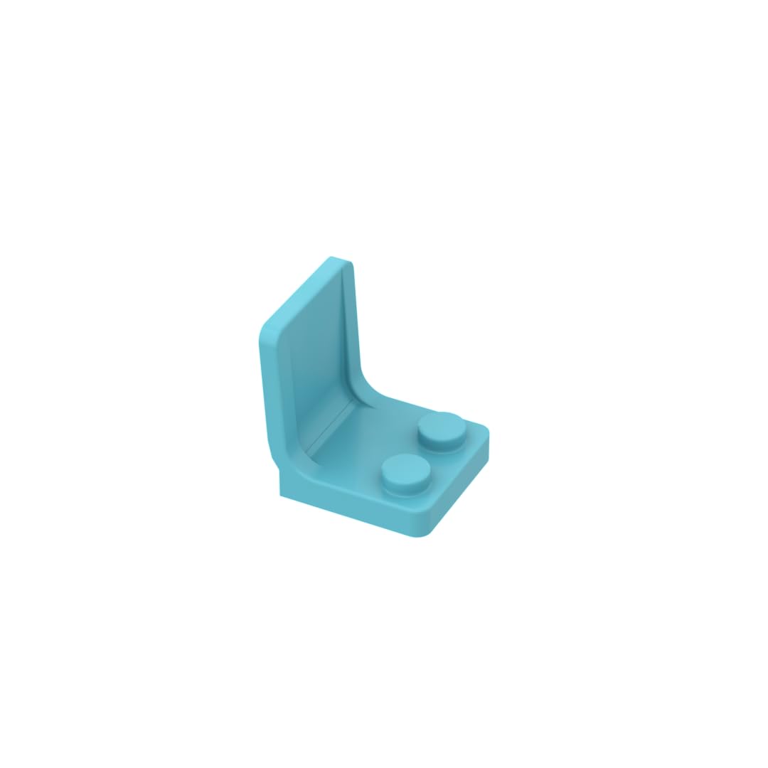 4079 Seat/Chair 2X2 50 Pieces High-Precision MOC Building Bricks Replacement Parts Compatible with Lego bricks GDS-1308 Medium Azure — image 1