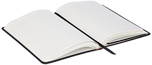 Amazon Basics Classic Notebook, Line Ruled, 240 Pages, Black, Hardcover, 5 X 8.25-Inch #TOP1