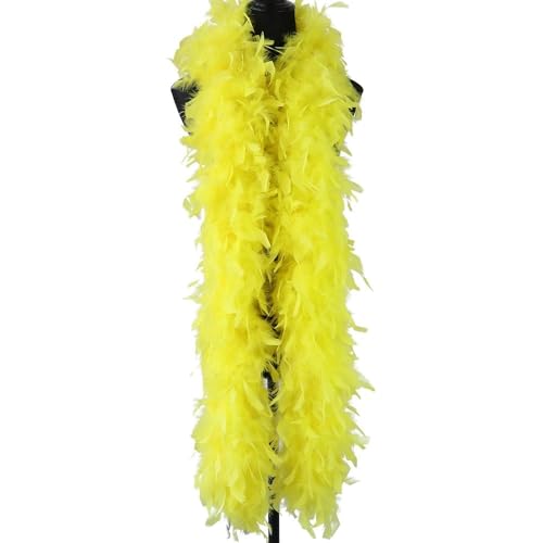 Boa en plumes de marabout bleu lac de 2m pour accessoires de couture et châle - 4