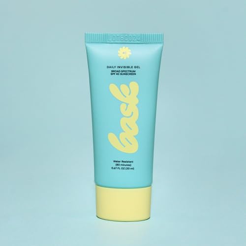 Image of Bask SPF 40 Mini Daily Invisible Gel Face Sunscreen - Broad Spectrum Protection, Fragrance Free, Makeup Primer, Hydrating, Clear, Lightweight & Non-Greasy, Dermatologist Recommended, 0.67 fl oz