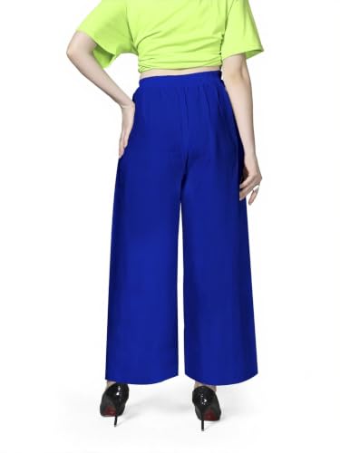 Image of Pranjal Women's Premium Regular Fit Rayon Palazzo - Free Size, Fits Up to 2XL, Stylish & Comfortable (Plazo P)