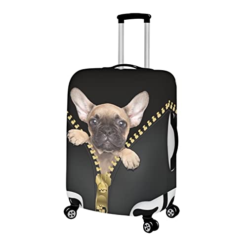 Image of Coloranimal Pug Dog Luggage Cover Suitcase Protector Cover Trunk Case Washable Thickened Spandex Elastic Baggage Protective Bags