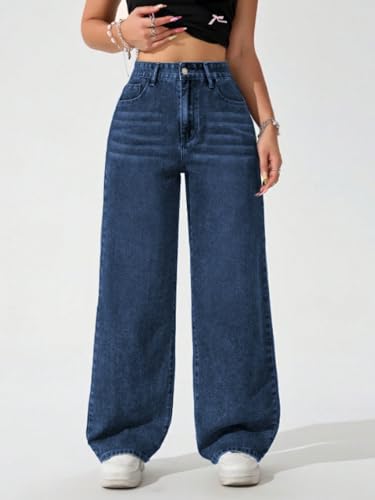 Image of Ben Martin Baggy Jeans for Women || Women,s Loose Jean Pants || Oversized Jean's for Women's || Wide Leg Jean,s for Woman || Casual Jins for Woman's || Loose Jin Pant for Woman,s 2-BM-JJ33