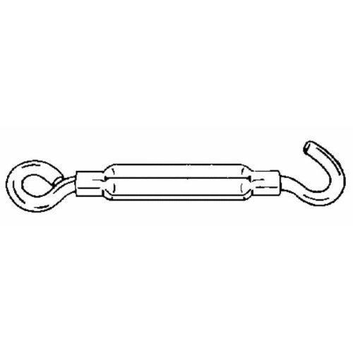 Stanley Hardware 221861 1/4" x 7-1/2" Zinc Plated Hook To Eye Turnbuckle