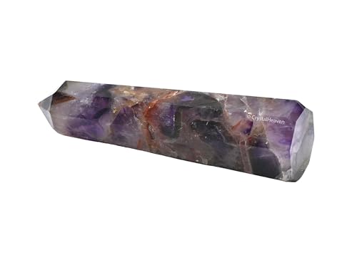 Image of Crystal Heaven Certified Amethyst Chevron Crystal Tower Obelisk Point For Chakra, Healing And Balancing - Aaa Grade Original Certified Gemstone Agate For Reiki Meditation Yoga Spiritual (3-4 Inches)
