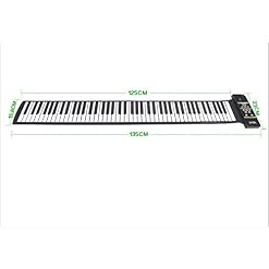 LXT PANDA Roll Up Piano Keyboard, 88 Touches Clavier Portable Piano avec 128 Sons Uniques et Haut-parleurs intégrés, Roll Out Piano Keyboard Hand Roll Piano pour Les Enfants Adultes débutants. - Les Beatles, Paul McCartney, John Lennon, RIngo Starr, George Harrison LXT PANDA Roll Up Piano Keyboard, 88 Touches Clavier Portable Piano avec 128 Sons Uniques et Haut-parleurs intégrés, Roll Out Piano Keyboard Hand Roll Piano pour Les Enfants Adultes débutants. – Image 5