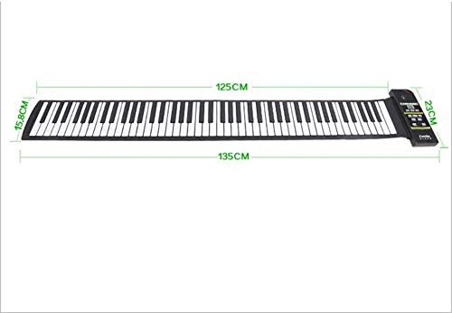 LXT PANDA Roll Up Piano Keyboard, 88 Touches Clavier Portable Piano avec 128 Sons Uniques et Haut-parleurs intégrés, Roll Out Piano Keyboard Hand Roll Piano pour Les Enfants Adultes débutants. - Les Beatles, Paul McCartney, John Lennon, RIngo Starr, George Harrison LXT PANDA Roll Up Piano Keyboard, 88 Touches Clavier Portable Piano avec 128 Sons Uniques et Haut-parleurs intégrés, Roll Out Piano Keyboard Hand Roll Piano pour Les Enfants Adultes débutants. – Image 6