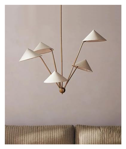 Suspension tissu japonais anti-éblouissement LED pour salon et chambre d'hôtes