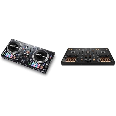 RANE ONE - Complete DJ Set and DJ Controller for Serato DJ with Integrated DJ Mixer & Pioneer DJ DDJ-FLX4 2-deck Rekordbox and Serato DJ Controller - Graphite Cover