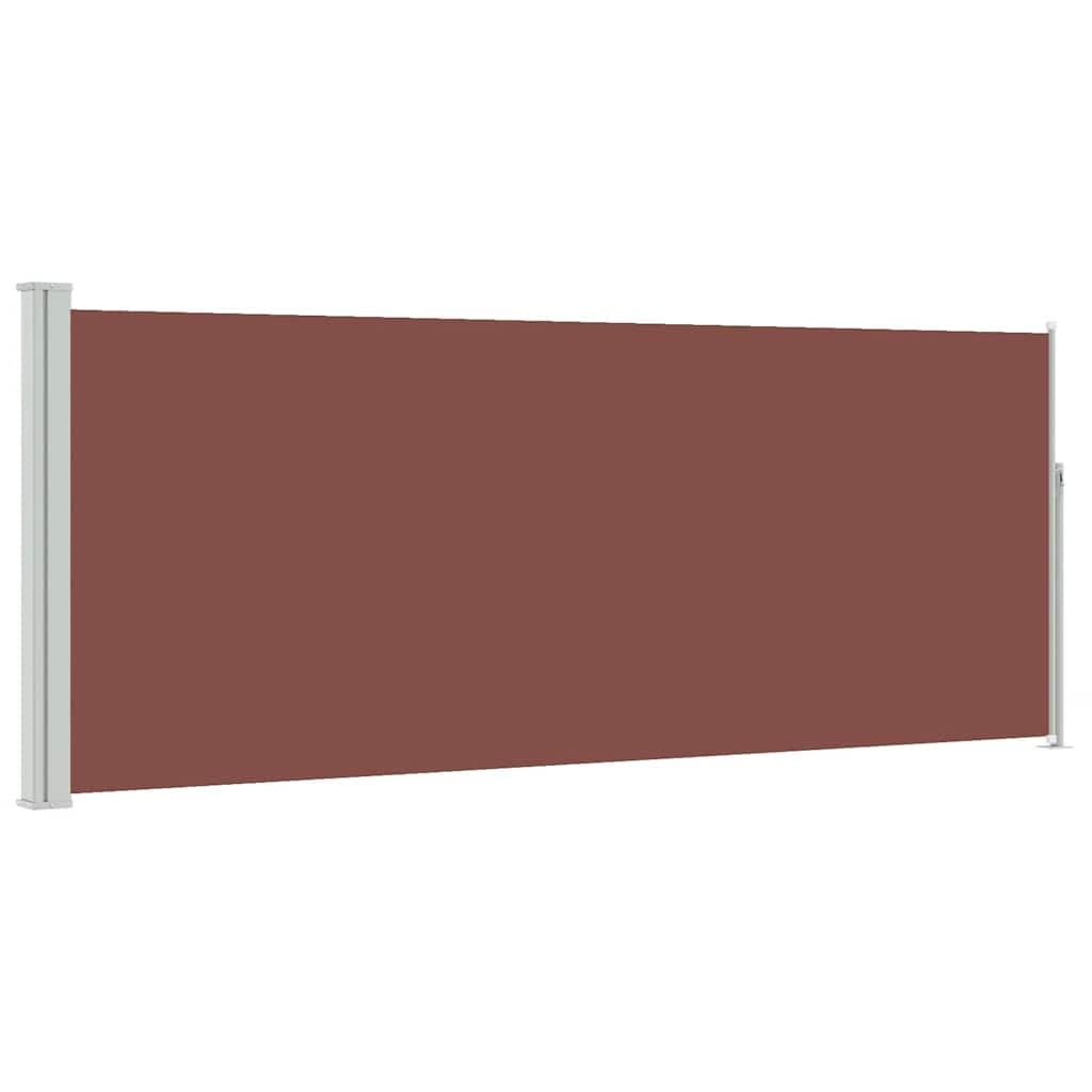 vidaXL Seitenmarkise 120x300cm Braun Sichtschutz Windschutz Sonnenschutz