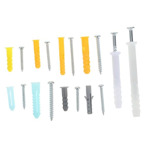 AUTSUPPL 300pcs Drywall Expansion Screws Set Grip Drywall Anchors Self-Drilling Screws Kit for Home Renovation