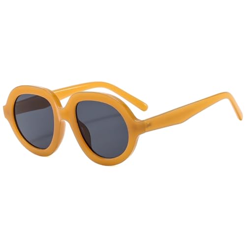 Lunettes de soleil ovales streetwear hommes femmes protection UV400 verres retro noir