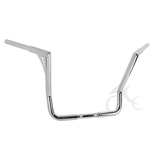 Xfmt Chrome 16" Rise 1-1/4" Ape Hanger Handlebar Compatible With Harley Dressers Baggers Touring #TOP1