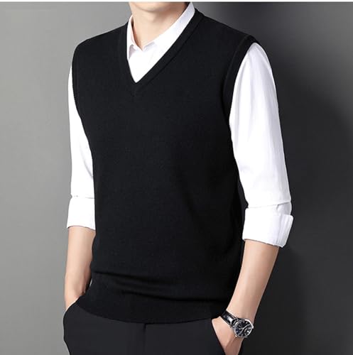 Mens Cable Knit Sweater Vest V Neck Knitted Pullover Slim Fit Sweater Vests M-4XL4