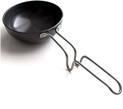 Satre Online And Marketing Hard Anodized Aluminium Tadka Pan,Hard Anodized Mini Fry Pan/Tadka Pan,Dal Tadka Pan-Color Black