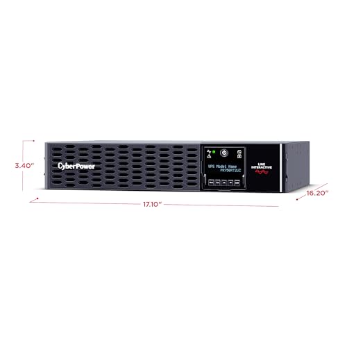 Image of CyberPower PR750RT2UC Smart App Sinewave UPS Battery Backup and Surge Protector, 750VA /750W, 8 Outlets, 2U Rack /Tower, AVR, Built-in Cloud Monitoring, UL Certified