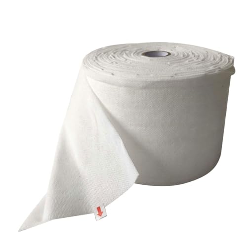 WRITWAA 1 Rollo Toalla Desmaquillante Desechable de para Limpieza Facial y Cuidado de Húmedo y Suave y Absorbente para Maquillaje y Cuidado Personal