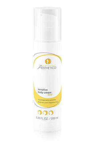 AESTHETICO sensitive body cream - Schützende Körperlotion für trockene Haut/Neurodermitis, ahmt das natürliche Sebum der Haut nach, parfümfrei, 200 ml Cover