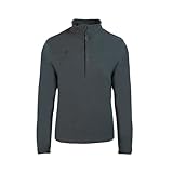 Izas - Forro Polar para Hombre - Chaqueta Polar con Cuello Alto y Cremallera - Forro Polar de Invierno Ligero y de Secado Rápido - Ideal para Actividades al Aire Libre - Sutton Carbón - M