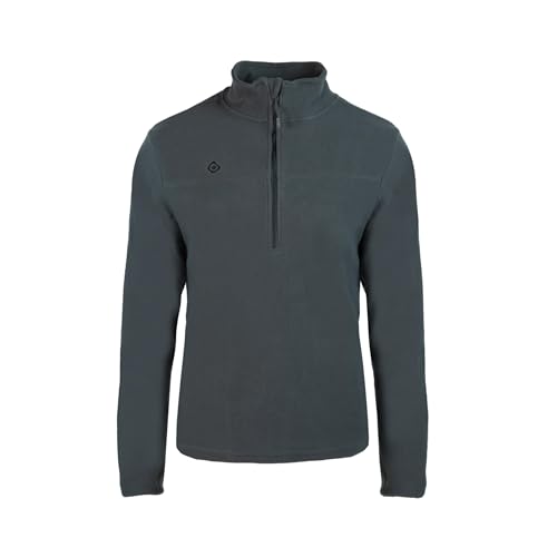 Izas - Forro Polar para Hombre - Chaqueta Polar con Cuello Alto y Cremallera - Forro Polar de Invierno Ligero y de Secado Rápido - Ideal para Actividades al Aire Libre - Sutton Carbón - L