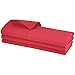 Lot de 3 torchons 100 % coton gaufré Rouge/torchons de cuisine