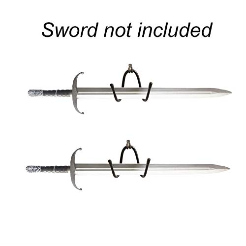 Folytiy Sword Wall Mount Samurai Sword Display Rack Hanger Holder Hook Stand for Katana Wakizashi Swords- No Sword (2) - Thumbnail 4