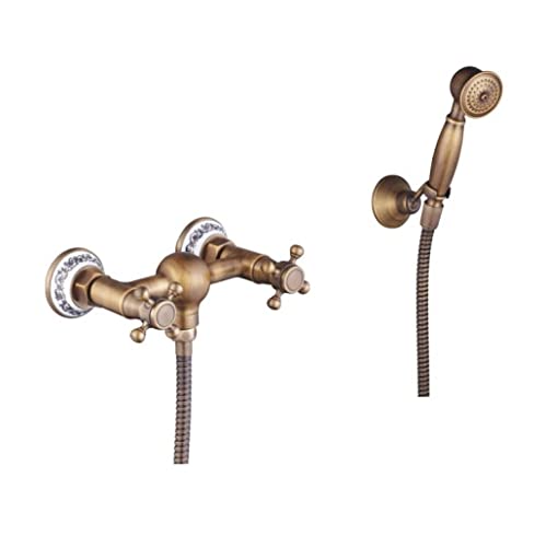 Ensemble de douche mural cuivre antique blanc SF1026 avec douchette