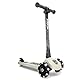 Scoot & Ride Highwaykick 3 LED Scooter Roller Kunststoff/Metall Ash, Maße: ca. 55cm x 15cm x 24cm, 96344