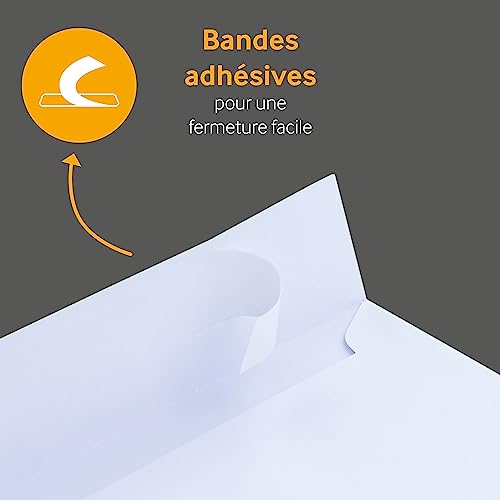 Buste quadrate con striscia adesiva, qualità