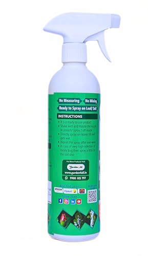 Image of MEDI SPRAY- Clove Based medicine to control and prevent garden insects like mealy bugs, thrips, mites and whilte flies. Excellent mealy bug buster (500 ml, Liquid spray)