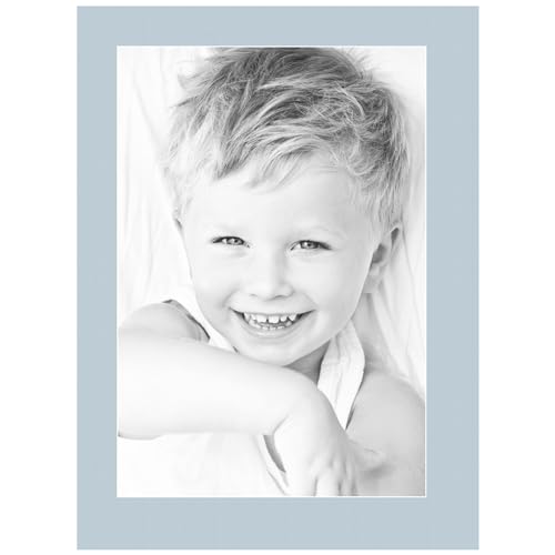 13x19 Fountain Blue/Baby Blue Custom Mat for Picture Frame with 9x15 Opening Size (Mat Only, Frame NOT Included) - 9 Pack