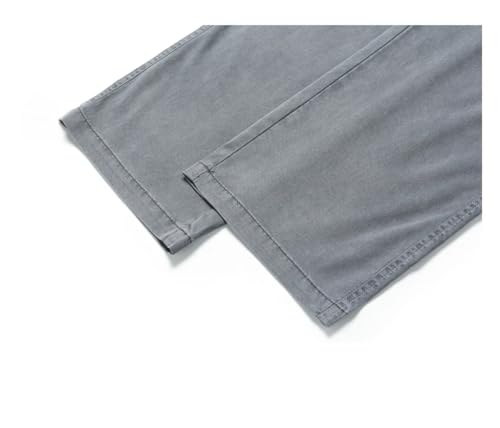 Men's Large Jeans, Loose Straight Pants, Drawstring Elastic Waist Casual Pants4