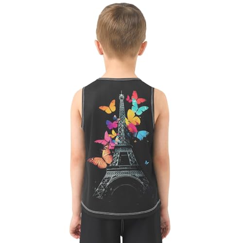 Boys Tank Top Shirts Funny Sleeveless T-Shirts Crew Neck for Kids Clothing Children3