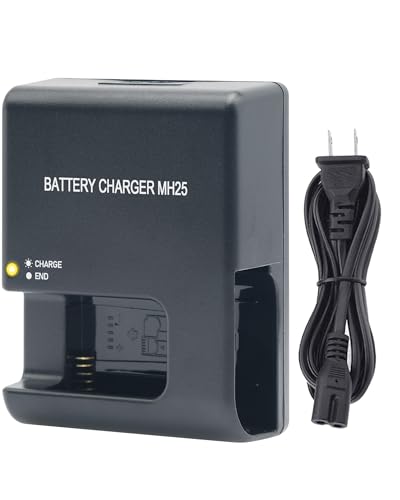 MH-25 Battery Charger Compatible with Nikon EN-EL15/EN-EL15a/EN-EL15b Batteries, Compatible with Nikon D500 D600 D610 D750 D780 D800 D800E D810 D810A D850 D7000 D7100 D7200 D7500 Z5 Z6 Z6II Z7 Z7II