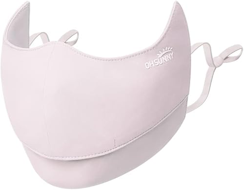 OHGOLF Cubierta facial de protección solar UPF 50+ Anti-UV Mujeres Máscara de verano Protección ocular Cubierta facial transpirable SLN3M308D
