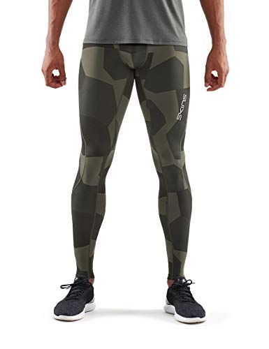 SKINS DNAmic Mens Long Tights Small Camo Utility Homme, FR : M (Taille Fabricant : M)