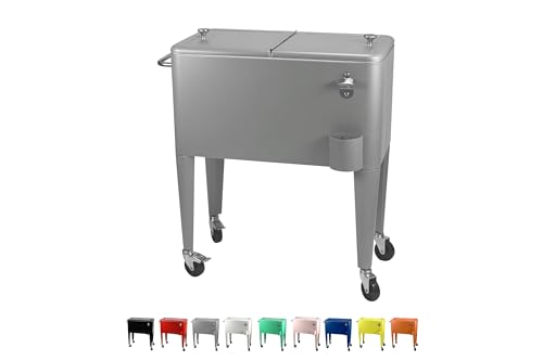 Kailua Cooler - Amerikanische Kühlbox, Kühlwagen, Party Getränkekühler, Grau Kailua Cooler - Amerikanische Kühlbox, Kühlwagen, Party Getränkekühler, Grau