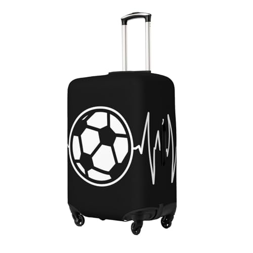 I Love Soccer Print Luggage Suitcase Covers Elastic Washable Luggage Protector Luggage Covers For Suitcase2