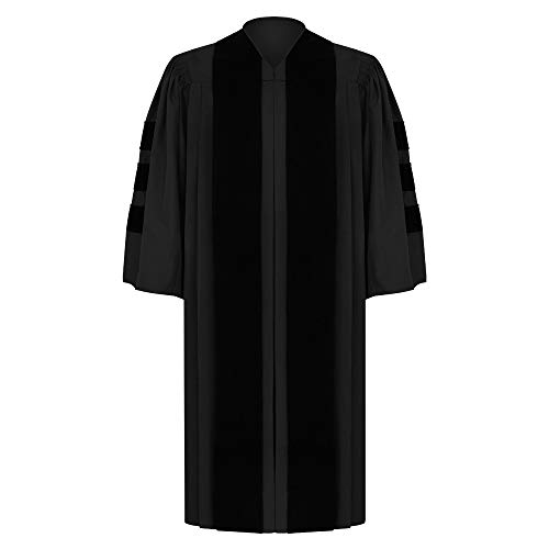 Deluxe Black Clergy Robe2