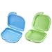 Produktbild Zahnprothese Box Zahnprothesendose Zahnprothesendose Aufbewahrungsbox Dental Box Fall Prothese Bad für Dental Kieferorthopädische Mundschutz Aufbissschiene 2 Stücke (Cyan und Blau)
